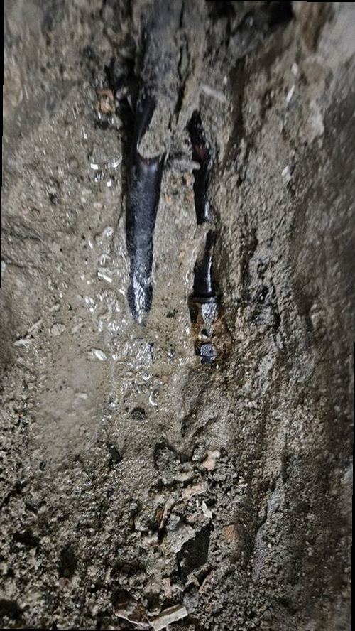 덕양구 누수탐지 천장과 벽면의 누수 흔적 및 변색 상태를 확인하는 모습