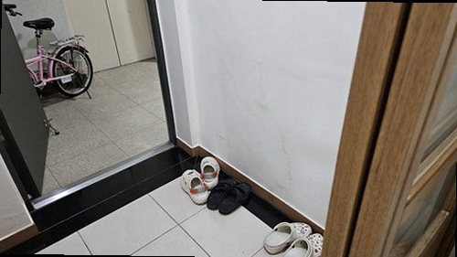 광진구 누수탐지 빌라 천장에 번진 누수 얼룩과 현장 점검 모습