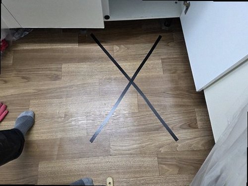 서울 강서구 누수탐지 거실 벽지의 물자국과 누수 점검 위치