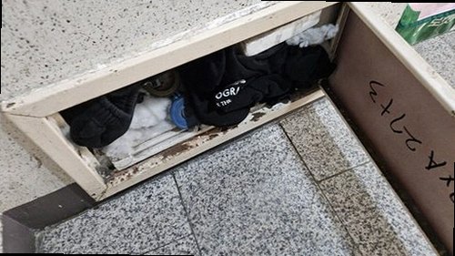 세종시 누수탐지 배관 구조와 누수 발생 경로를 설명하는 단면도